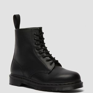 Dr. Martens 1460 Mono Smooth Leather Lace Up Boots Black 8 US M 9 US L